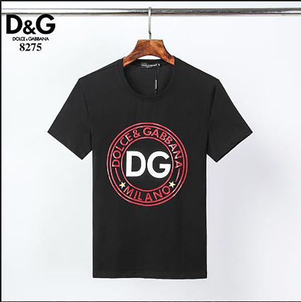 

dg mens t shirts luxury mens designer t shirts dhl dg letter printing tees 20ss new trend men shirt, White;black