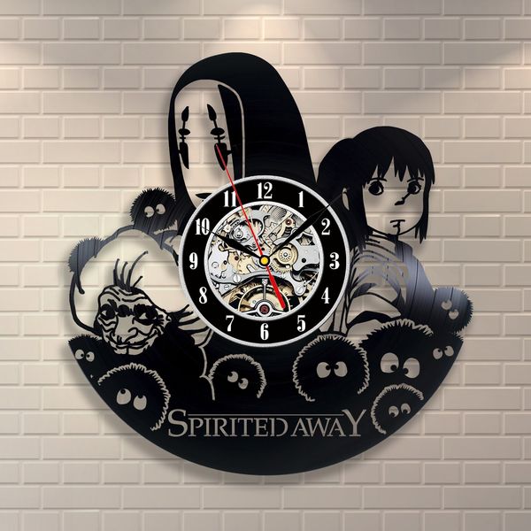 Spirited Away Anime Movie Vintage Office Decor Vinyl Record Wall