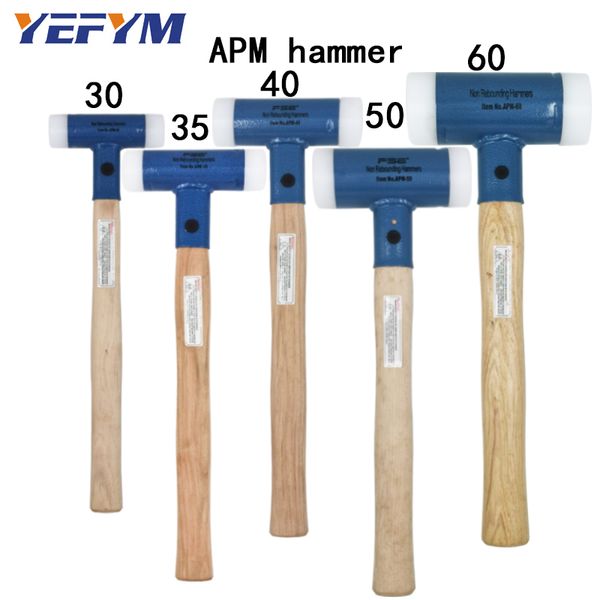 

30mm-60mm double face tap nylon hammer for multifunctional hand tool hard plastic and walnut wood handle diameter tools
