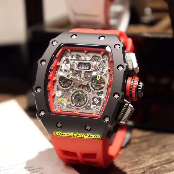 

Edition new rm 11 03 ceramic ca e flyback chrono big date rm11 03 mclaren f1 rm11 03 automatic men watch red rubber trap watche