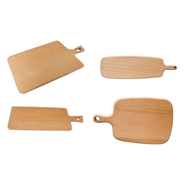 

kitchen tools fruit wood cutting plats food dinner pizza dishes with handle eco friendly nature wooden bread milk coffee trays vf1604 t03