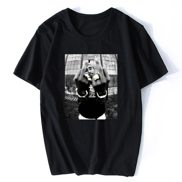 

2pac tupac shakur casual street wear mens fashion hiphop rap star cool t-shirt short sleeve cotton tee vintage t shirt, White;black