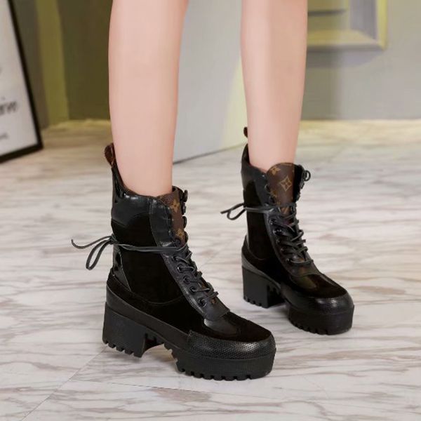 

2020 new women's flat bottom thick rubber bottom ladies boots canvas fashion casual trend non-slip boots factory direct