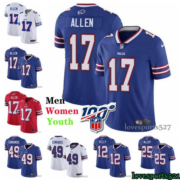 josh allen jersey red