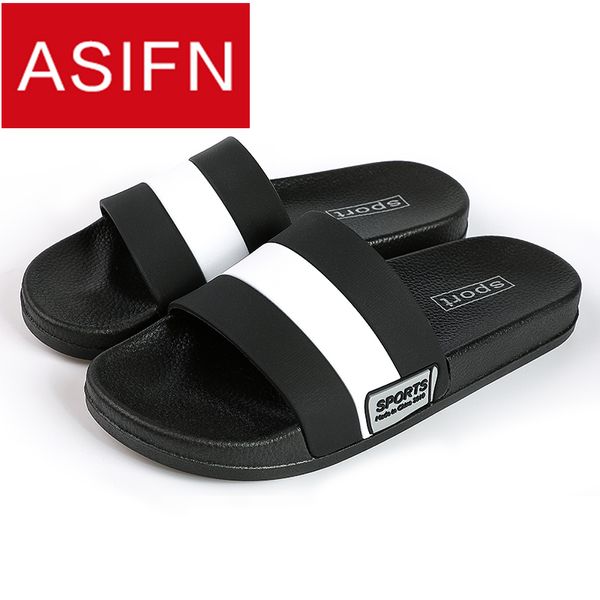 

asifn men slippers home flip flops gingham style bathroom slides male outside fashion women couple soft sole sepatu pria man, Blue;gray