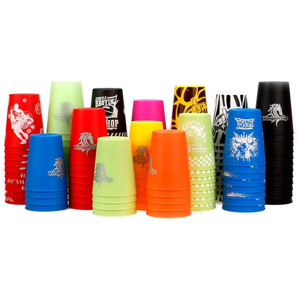 

12 pieces creative high quick stacks cups fast reaction stacking game sports speed training game