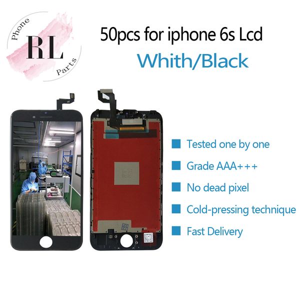 

50pcs e-faith lcd display for iphone 6s touch screen replacement with 3d touch digitizer 4.7 inch white black