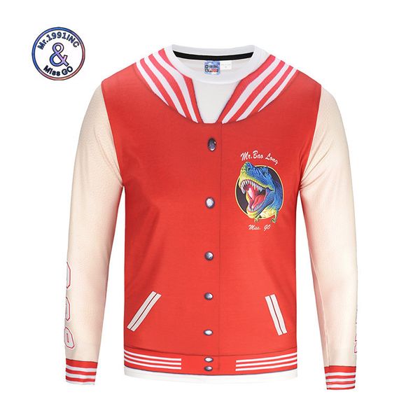 

мужская дизайнерская 3d футболка с длинным рукавом поддельные два цифровых печатных бейсбольная форма круглый вырез футболки, White;black