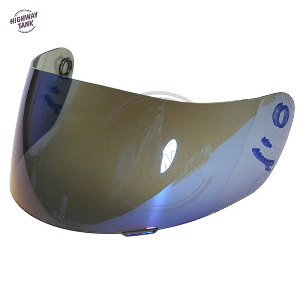 

1 pcs blue motorcycle helmet visor lens full face shield case for shoei cx1-v x11 raid 2 xr1000 x-spirit multitech