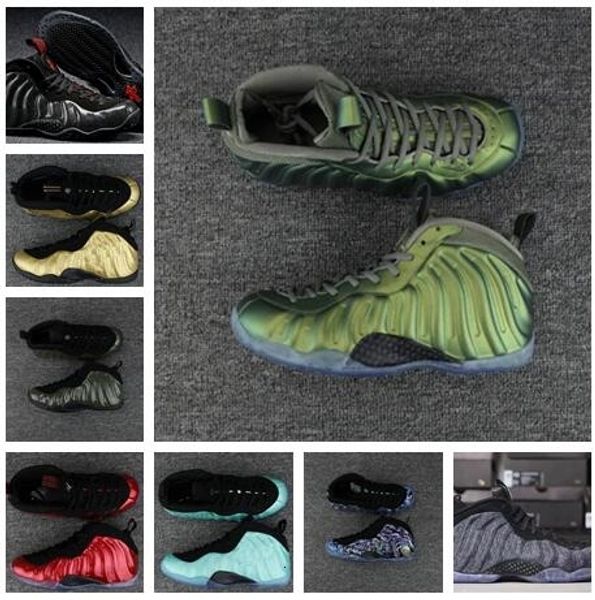 

sale 4 basketball shoes sneakers men s women blue man one pro sports shoes pearl penny hardaway size:5.5-13