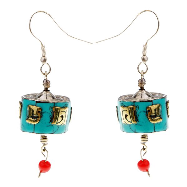 

коллекция ручной работы тибетский будда ретро непал стиль крюк мотаться серьги