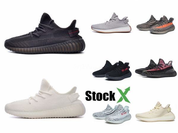 

pk version men shoes women running sneakers desert rat designer shoe bone white yellow black blush sports run kanye west with box #qa267