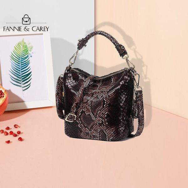 

мягкая искусственная кожа сумки на ремне с кисточкой змеевидный узор женская мода crossbody сумки дизайнер 2020