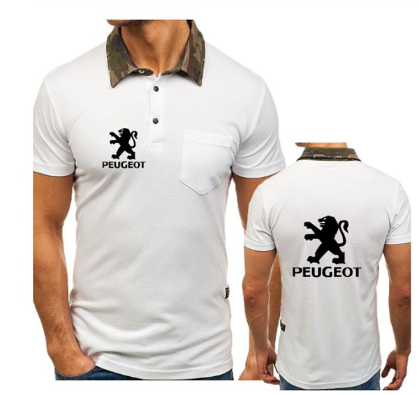 

summer men's t-shirt for car printed fashion casual men's short sleeve cotton polo shirt sleeve