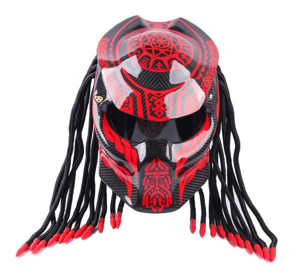 

dot углеродного волокна мотоцикла шлем анфас iron warrior man каски motor