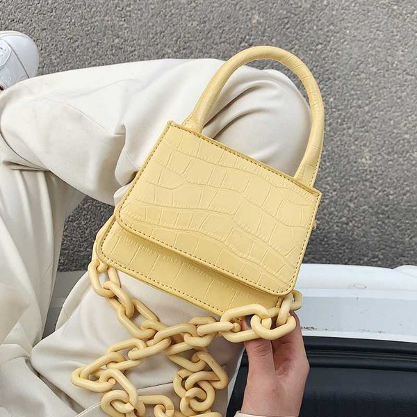 

crocodile pattern crossbody bags for women 2020 small chain handbag small bag pu leather hand bag ladies designer evening bags