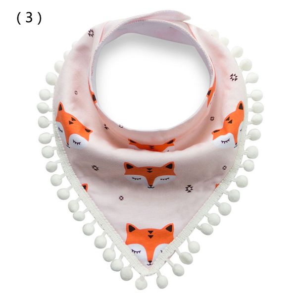 

drool bandana baby bibs fox cartoon tassel bibs for newborn baby girl bibs cotton feeding smock