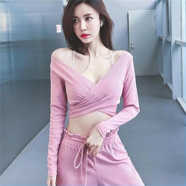 

slimming yoga short women's running quick dry long sleeve t-shirt gym training breathable fitness femme top, White;red