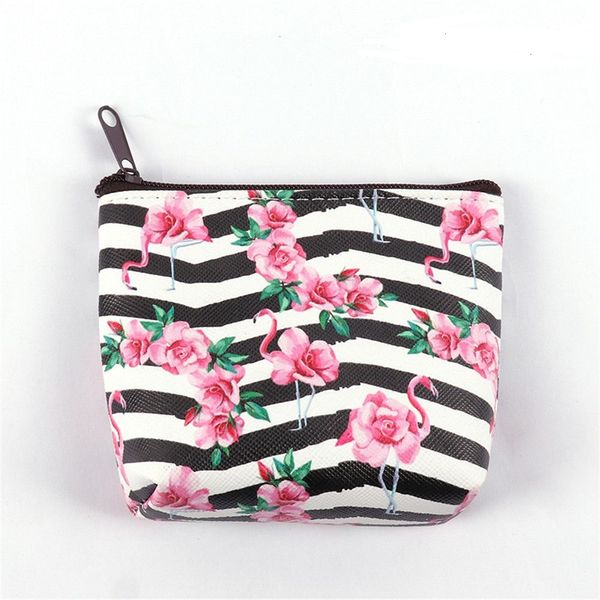 

2019 women flamingo mini cosmetic bag keys pouch card holder earphone package bags kids money bags travel gift