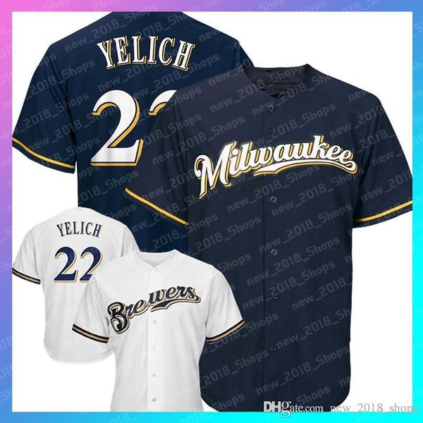 

Milwaukee jersey Brewers 22 Christian Jersey Yelich 27 Vladimir Guerrero Jr 8 Ryan Braun Eric 7 Thames Toronto Blue baseball jersey Jays