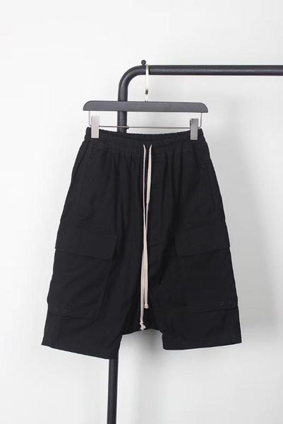 

2020ss owen seak men short gothic black summer 100% cotton white gray casual fashion women cross- shorts, White;black