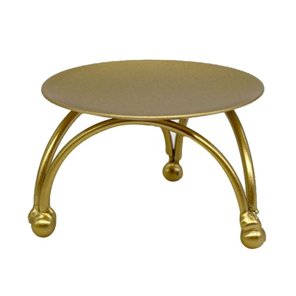 

gold plate candle holder decorative