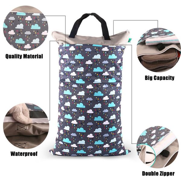 

2020 infant cloth diaper nappy pouch reusable diapering toilet training packages large bag for baby