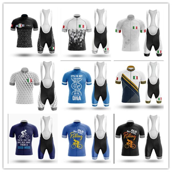 

2020 new men's summer cycling racing suits italian team selling cycling suits quick-drying breathable fabric 20d gel, Black;blue