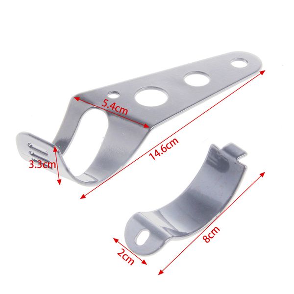 

2x universal 33-45mm motorcycle headlight mount bracket fork ears for bobber cafe racer lx9c