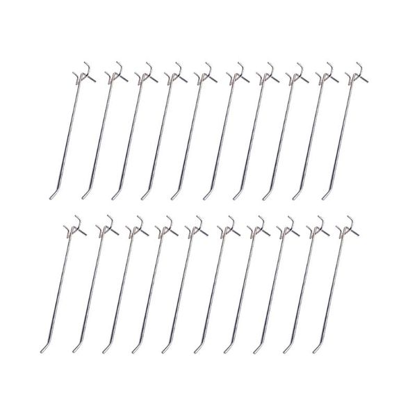 

hooks & rails 20pcs home manganese steel display retail shop wall mount pegboard heavy duty garage workshop easy install hanging tool