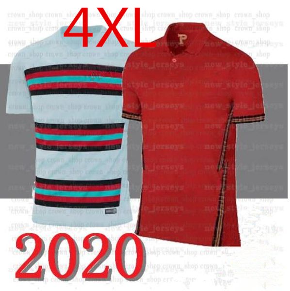 

4xl ronaldo soccer jerseys football game short sleeves home red joão félix soccer shirts 2020 away white national team football uniforms, Black;yellow