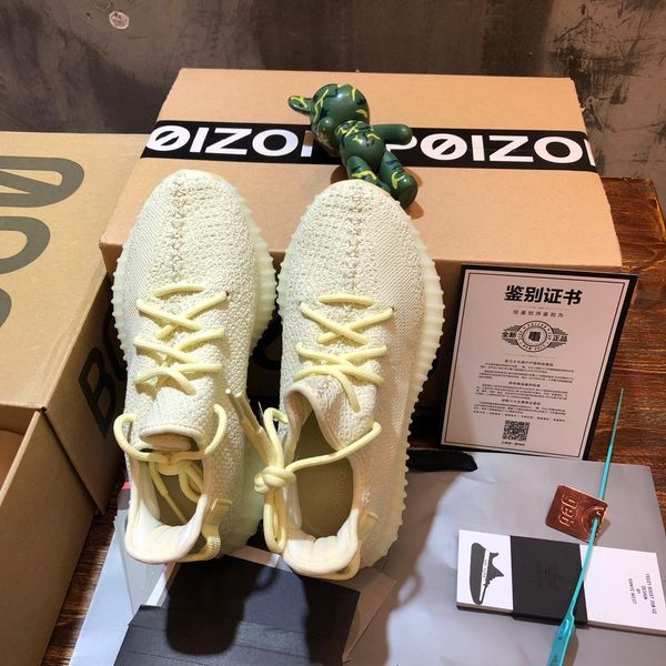 

v350 kanye high-end luxury men's triple design air cushion platform men's shoes jogging casual shoes outdoor sports basketball sho, Black