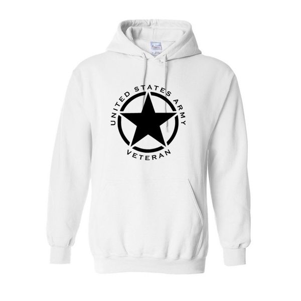 

hoodies men 2018 casual hooded army united states veteran sign hip hop tracksuit fashion streetwear hoodie, Black