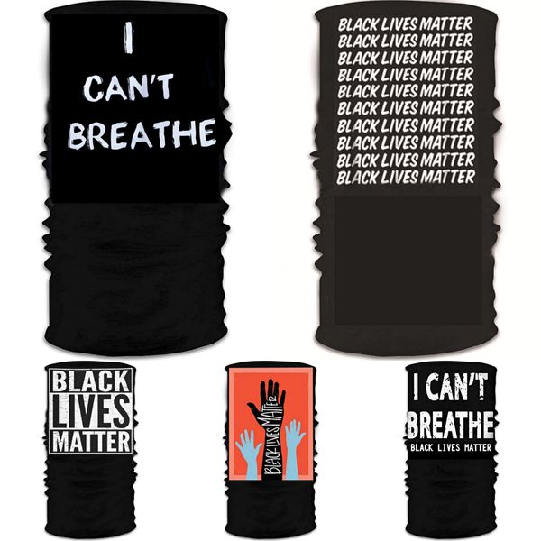 

я не могу дышать! black lives matter велоспорт маски для лица защиты от солнца эр взрослого походного волшебного шарфа черного lives matter