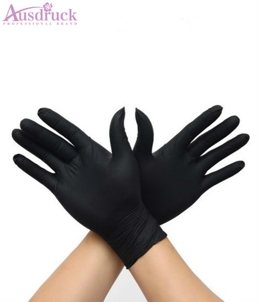 

7color 5 размер 100 шт высокое качество татуировки боди арт черный одноразовые татуировки латексные перчатки доступные аксессуары размер тат