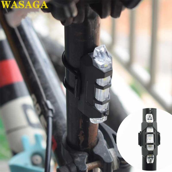 

bike rear light led bicycle tail light rechargeable night riding bicycle lamp flash accessories safety warning lamp