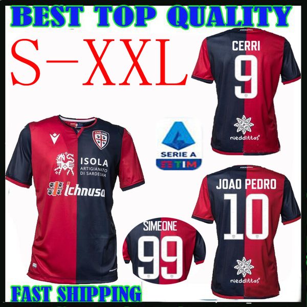 

19 20 cagliari calcio occer jer ey home away joao pedro imeone 99 nainggolan 4 nandez 18 2019 pavoletti 30 football hirt 2020