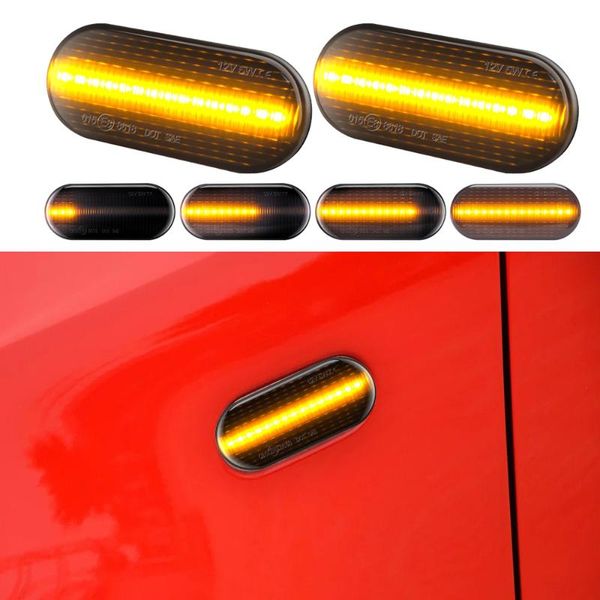 

2pcs yellow flowing led marker light car styling for seat ibiza cordoba toledo leon side fender amber dynamic turn signal light