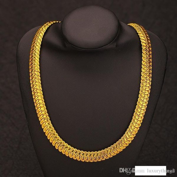

classic cuban link chain necklace 11mm 24k gold plated fashion man jewelry hip hop perfect accessories party gift ing, Silver