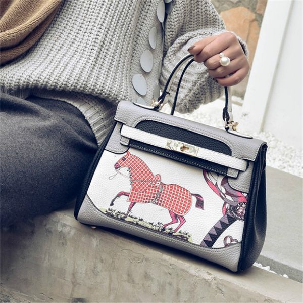 

women handbag contrasting colours shoulder bag cross body bag fashion ph-cfy20060411