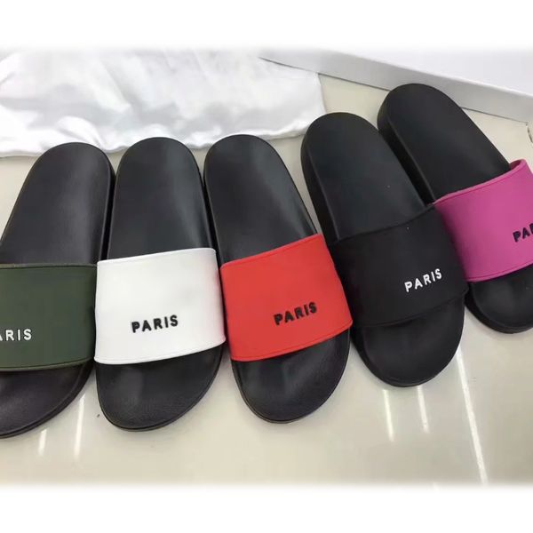 

Men Women Sandals Designer Shoes Letter Luxury Slide Summer Fashion Flat Thick Sandals Slipper Flip Flop Brand Slippers