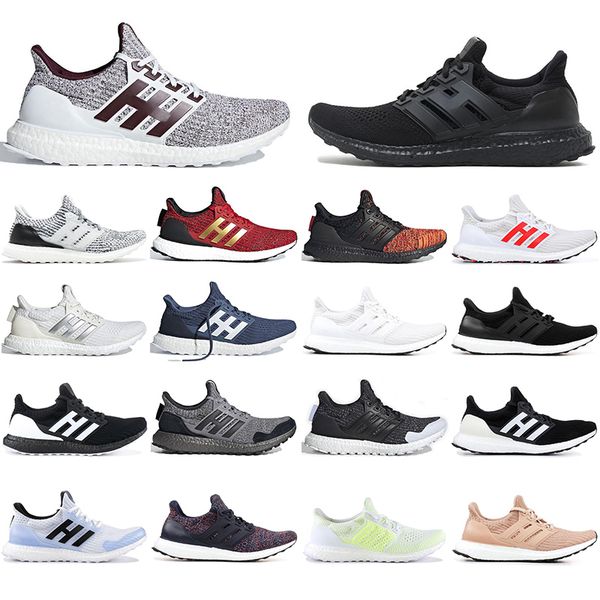 

with socks good quality ultra boost 3.0 4.0 mens women running shoes runner black white red stripes ultraboost trainer sports sneakers