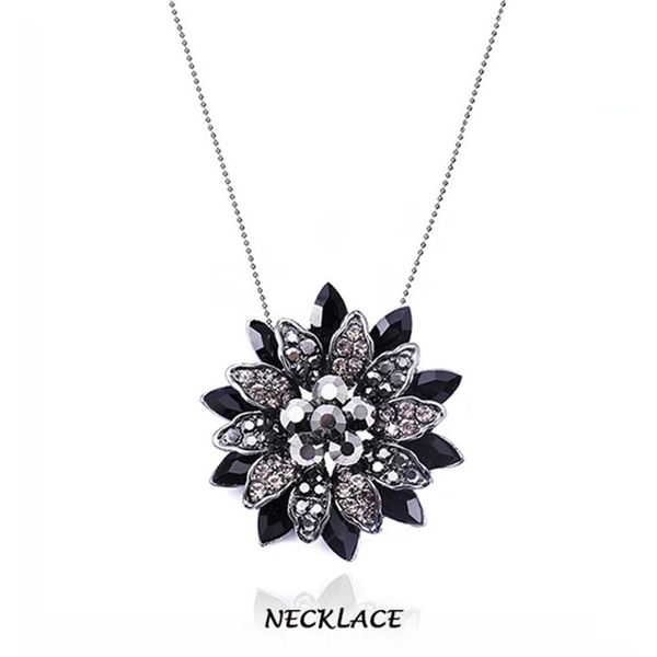 

far from home movie black dahlia necklace men&women brooch accessories cosplay necklace tom holland mj lovers gift, Silver