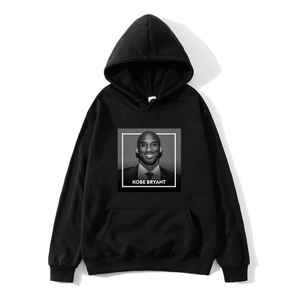 

rip mamba spirit mens hoodies fashion 3d printed long sleeve hooded hoodies basketball celebrite memorial hoodies, Black