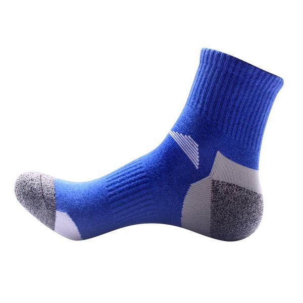

men running socks 2018 new arrival outdoor quick drying sports hiking camping cycling half thick sport socks, Black
