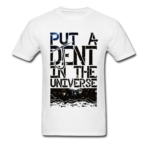 

letter t-shirt men black white tshirt put a djent in the universe cool male clothes heavy metal music style streetwear slim fit, White;black