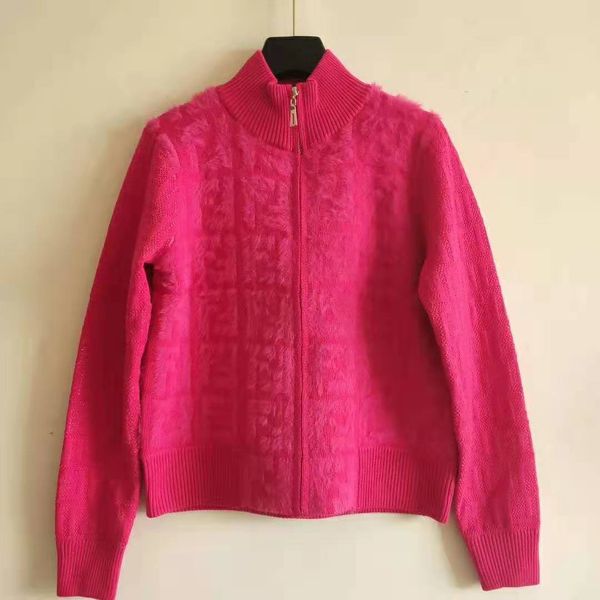 

1206 new arrival 2020 spring sweater crew neck long sleeve letter cardigan red brand same style luxury qian, White;black