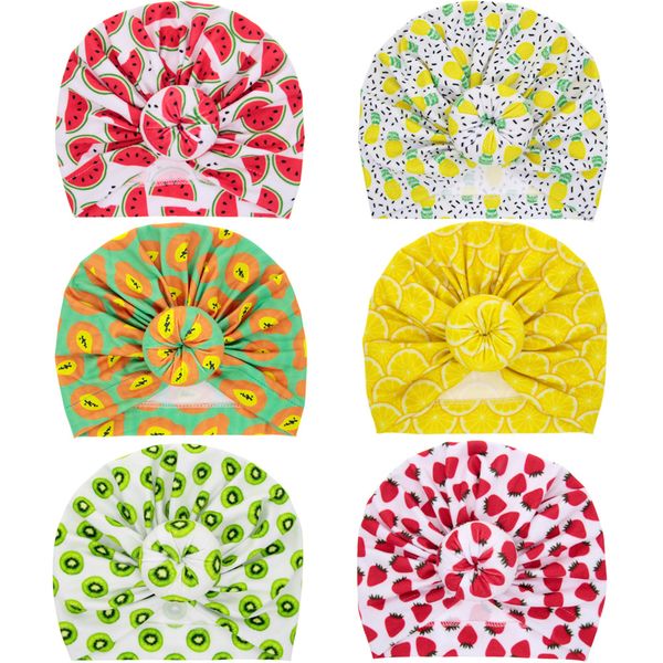 

a826 infant baby hat fruit donut headwear children toddler kids beanies turban hats babies hat, Yellow