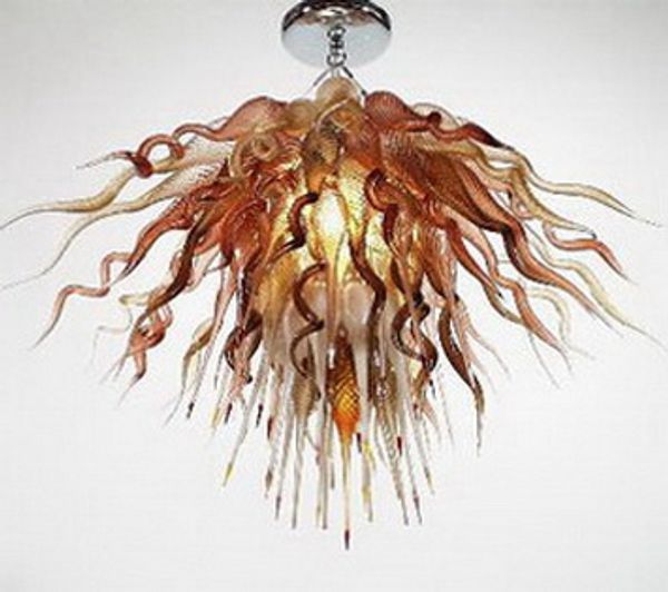 

tiffany glass led pendant light home decorations edison lamp ce ul 100% mouth blown borosilicate murano glass chandelier