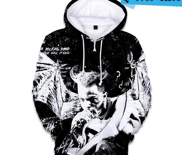 XXX Tentacion Bad Vibes Forever 03 REVENGE /'KILL/' HOODIE Men Print Long Sleeve